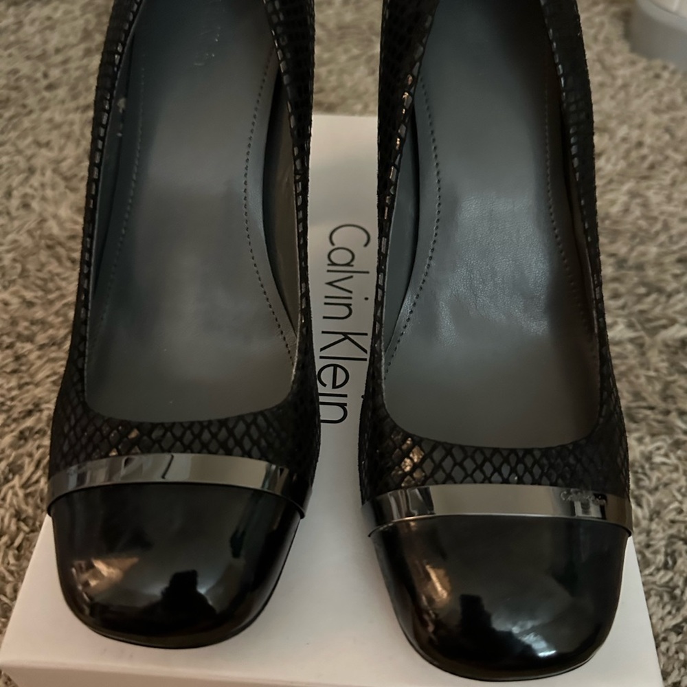 Calvin Klein Blaine Two Tone Snake Print/Patent
